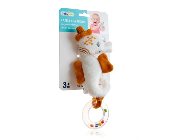 Babyjem Çıngıraklı Deniz Atı 818 Mint Yeşili 15x8 cm - Resim 6
