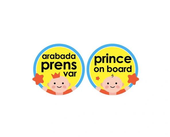 Babyjem Art-094 Vakumlu Araba Cam Yazısı Sarı