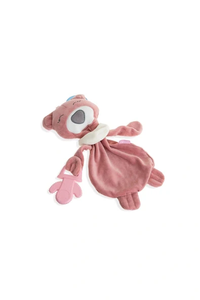 Babyjem Diş Kaşıyıcılı Uyku Arkadaşım Ayıcık Gül Kurusu - 2