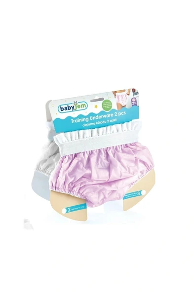 Babyjem 155 Alıştırma Külodu Kutulu 2 Li 3 Yaş Pembe - 3