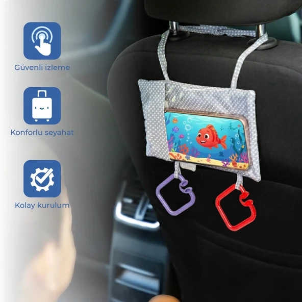 Babyjem 499 Araç Içi Telefon Askılığı Gri Puanlı ürün görseli 1