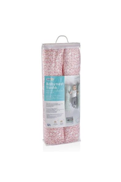 Babyjem Babynest Anne Yanı Konfor Dönmeyi Engelleyen U Minder Pembe - 3