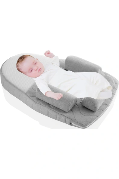 Babyjem Kiraz Çekirdekli Antikolik Uyku Yastığı Air 426 Gri - 44x65 cm - 2