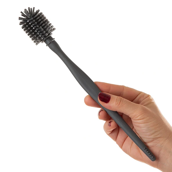 Babyjem Emzik Ve Biberon Temizleme Fırçası Gri - 2