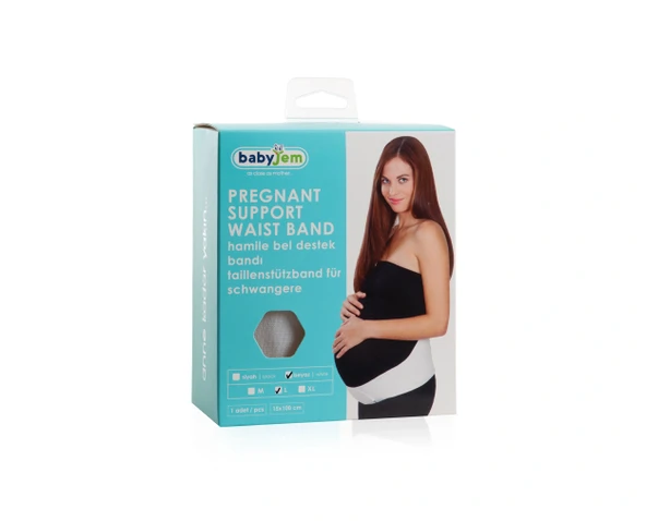 Babyjem Hamile Ve Bel Destek Bandı 249 Beyaz - 4