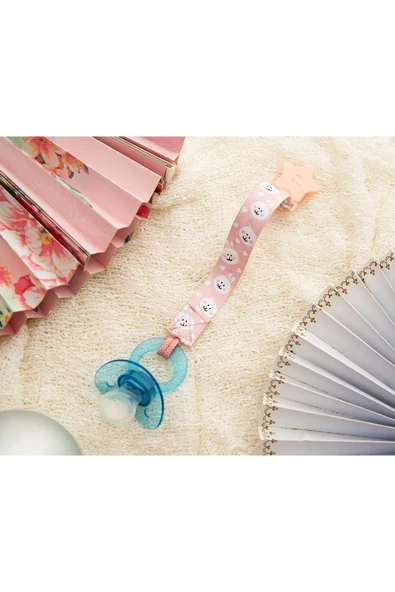 Babyjem Emzik Tutacağı Desenli Pembe Yıldızlı ürün görseli 1