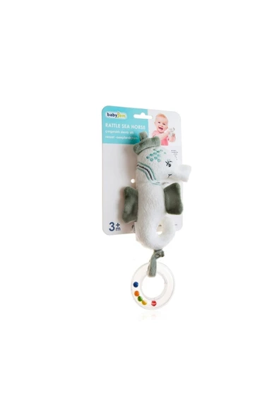 Babyjem Çıngıraklı Deniz Atı 818 Mint Yeşili 15x8 cm - 6