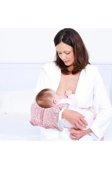 Babyjem Çok Amaçlı Emzirme Yastığı 523 Pembe Kare - 3
