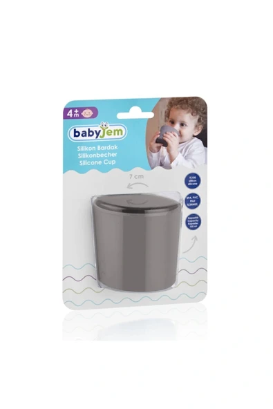 Babyjem Silikon Bardak Gri - 5