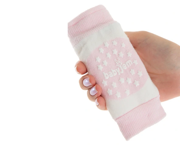 Babyjem Emekleme Dizliği Örgü - Pembe - 3