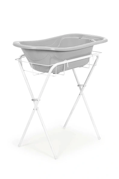 Babyjem Ayaklı Küvet Seti 7 Parça Soft Gri - 4