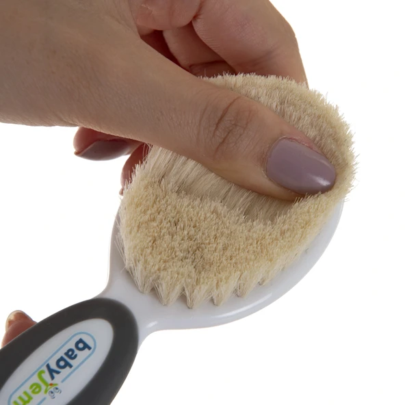 Babyjem Fırça Tarak Seti Doğal Kıl Gri - 3