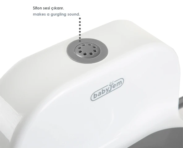 Babyjem Sesli Klozet Lazımlık 863 Beyaz - 8
