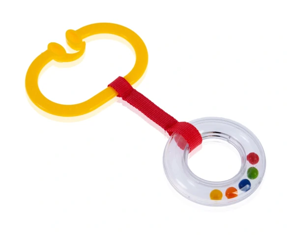 Babyjem Çıngıraklı Puset Halkası Sarı Oval - 2