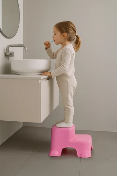 Babyjem Çok Amaçlı Katlı Basamak 516 Pembe ürün görseli 1