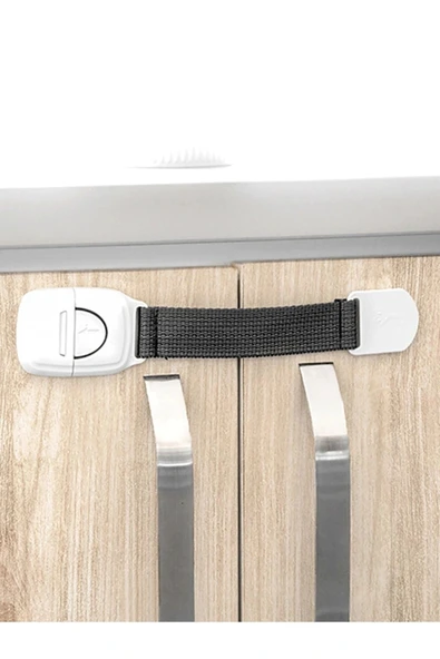 Babyjem Kordonlu Çok Amaçlı Kilit 4'lü Gri - 3