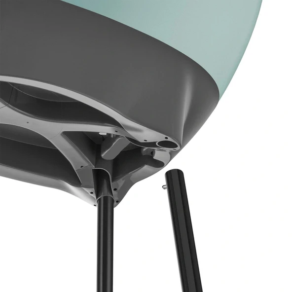 Babyjem Elegant Ayaklı Küvet 38 lt Su Tahliyeli Turkuaz Renk - 3