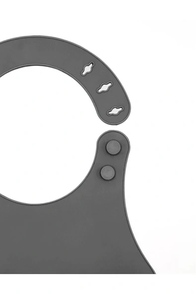 Babyjem 718 Mini Silikon Önlük Gri - Resim 3