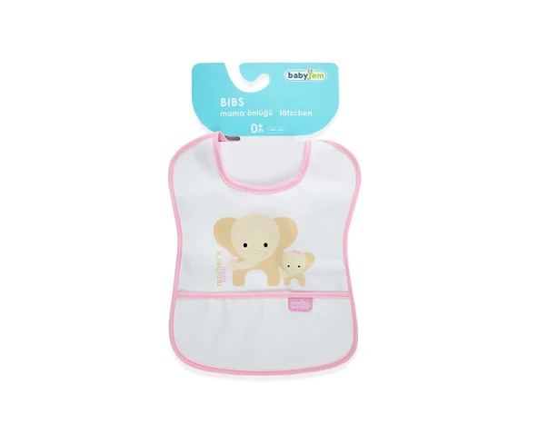 Babyjem Poli Muşamba Önlük Küçük Pembe - Resim 6