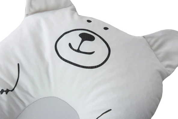 Babyjem Sevimli Kedi Köpüklü Bebek Banyo Küvet Yatağı Gri (Straforlu - Suda Batmaz) - Resim 3