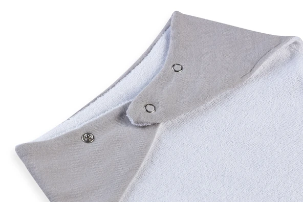 Babyjem Silikon Diş Kaşıyıcılı Müslin Önlük Gri - Resim 5