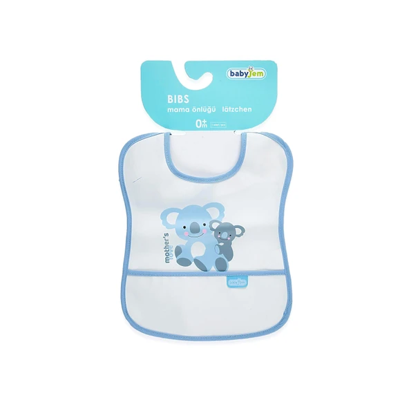 Babyjem Poli Muşamba Önlük Küçük Mavi - Resim 6