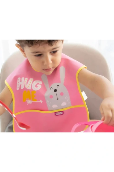 Babyjem Poli Muşamba Önlük Büyük Pembe ürün görseli