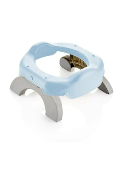 Babyjem Portatif Katlanabilir Seyyar Lazımlık & Sızdırmaz - Süper Emici Poşeti 5 Adet Hediye -  Mavi