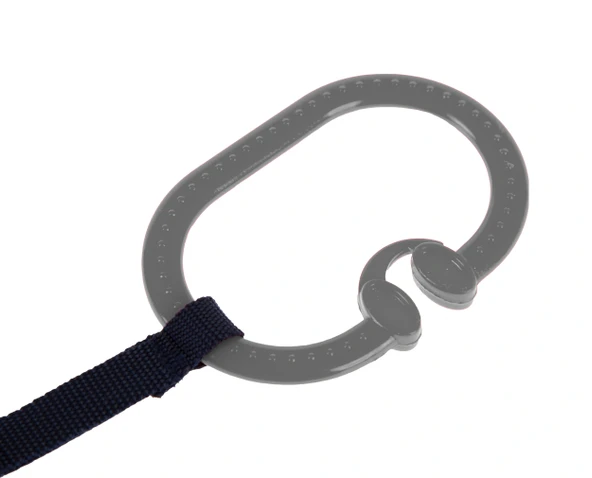 Babyjem Çıngıraklı Puset Halkası Gri Oval - Resim 2