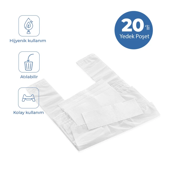 Babyjem Sızdırmaz & Süper Emici Lazımlık Yedek Poşeti - 20 Adet ürün görseli 1