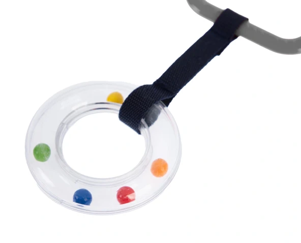 Babyjem Çıngıraklı Puset Halkası 877 Gri - 5