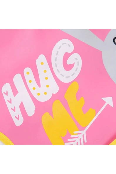 Babyjem Poli Muşamba Önlük Büyük Pembe - Resim 3