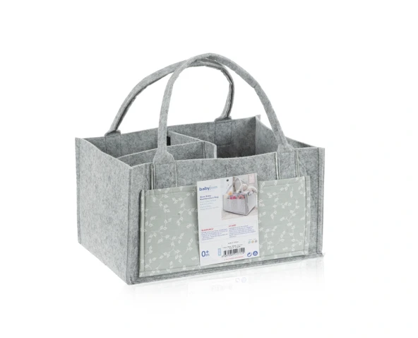 Babyjem 772 Yeşil Keçe Anne Bebek Bakım Çantası Çiçek - Resim 7