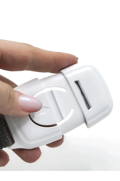 Babyjem Kordonlu Çok Amaçlı Kilit 4'lü Gri - 4