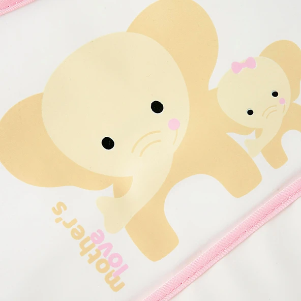 Babyjem Poli Muşamba Önlük Küçük Pembe - Resim 5