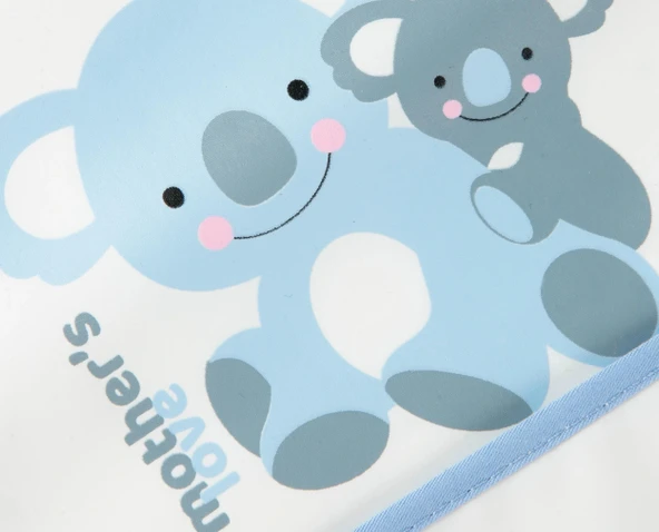 Babyjem Poli Muşamba Önlük Küçük Mavi - Resim 4