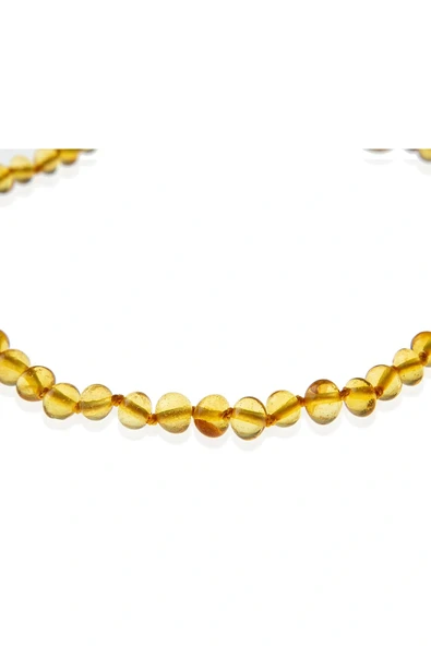 Babyjem Kehribar Bebek Kolyesi Bal - 3