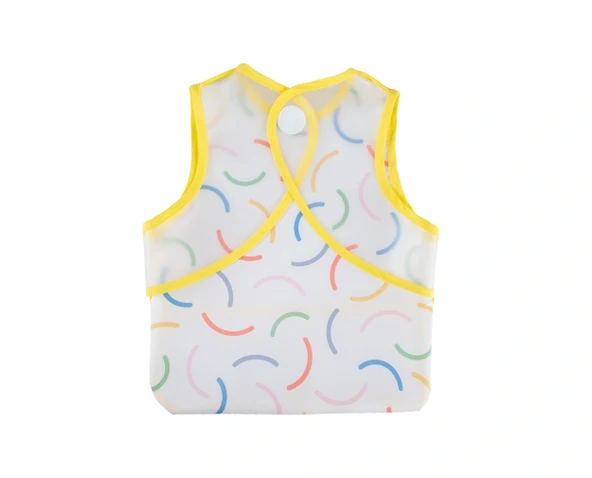 Babyjem Leke Tutmaz Giymeli Sarı Gülen Yüz Önlük - Resim 2