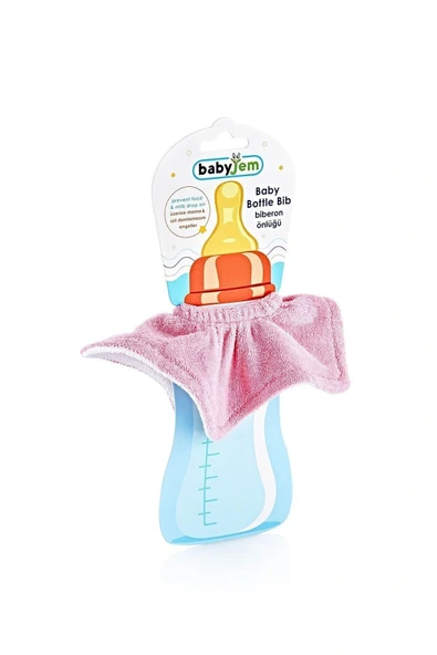 Babyjem Biberon Önlüğü Pembe