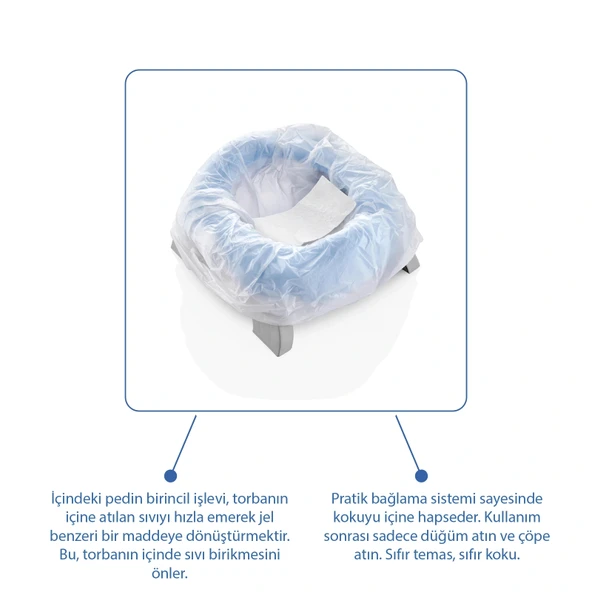 Babyjem Sızdırmaz & Süper Emici Lazımlık Yedek Poşeti - 20 Adet - Resim 2