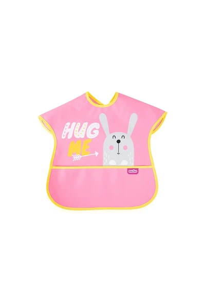 Babyjem Poli Muşamba Önlük Büyük Pembe - Resim 2