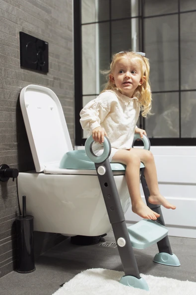 Babyjem Basamaklı & Katlanır Klozet Adaptörü 861 Mint