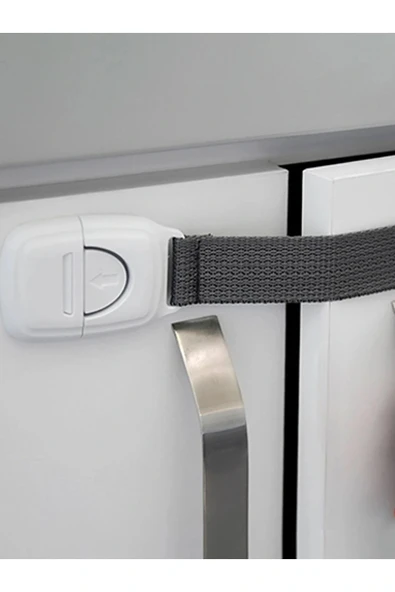 Babyjem Kordonlu Çok Amaçlı Kilit 4'lü Gri - 2