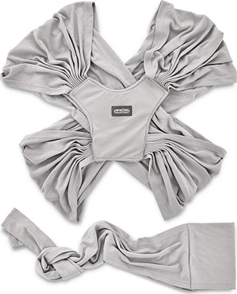 Babyjem Bel Destekli Terletmez Syling Anakucağı Bebek Taşıma Örtüsü Gri - Resim 3