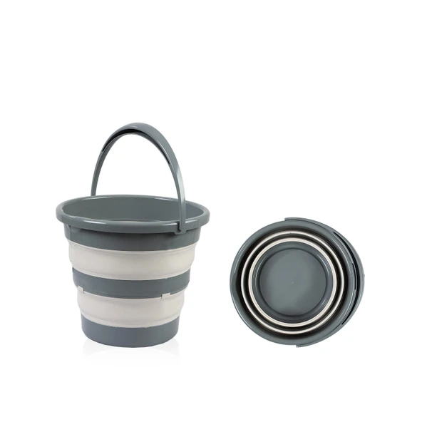 Babyjem Katlanır Bebek Banyo Küveti 5li Set Antrasit Renk - 4