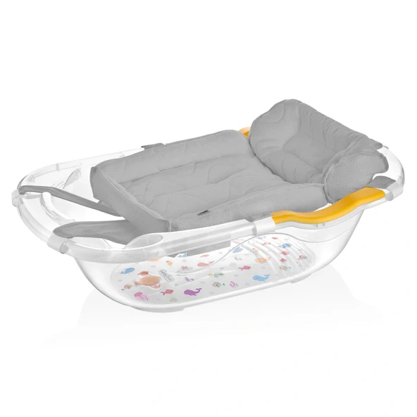 Babyjem Köpüklü Comfort Havlu Küvet Filesi Gri ürün görseli 1