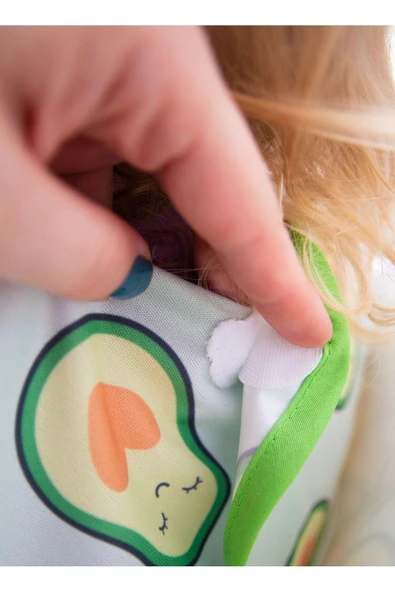 Babyjem Baskılı Blw Kollu Önlük Avakado Desen - Resim 4