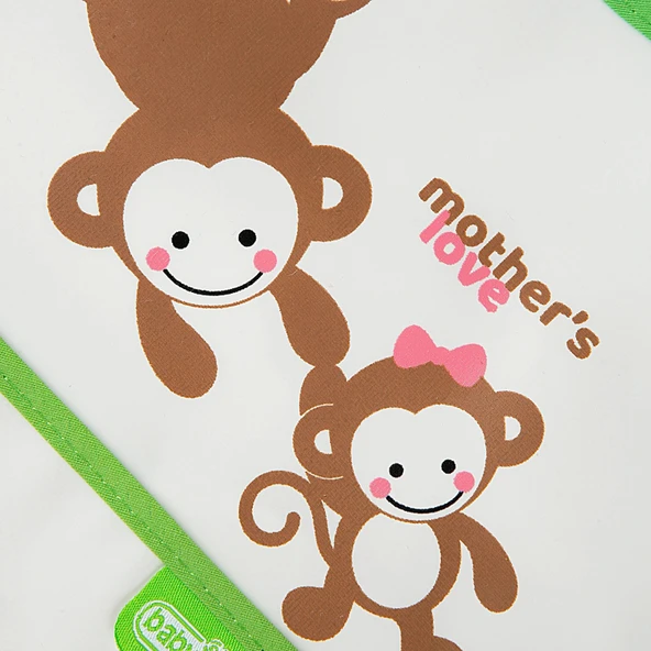 Babyjem Poli Muşamba Önlük Küçük Yeşil - Resim 4