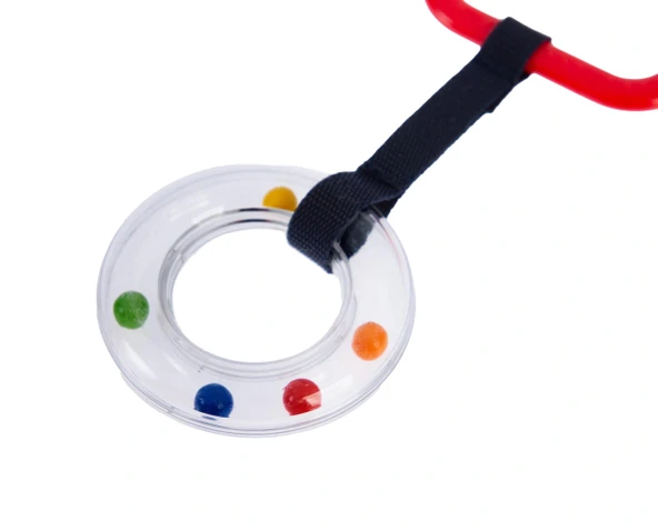 Babyjem Çıngıraklı Puset Halkası 877 Kırmızı - 5