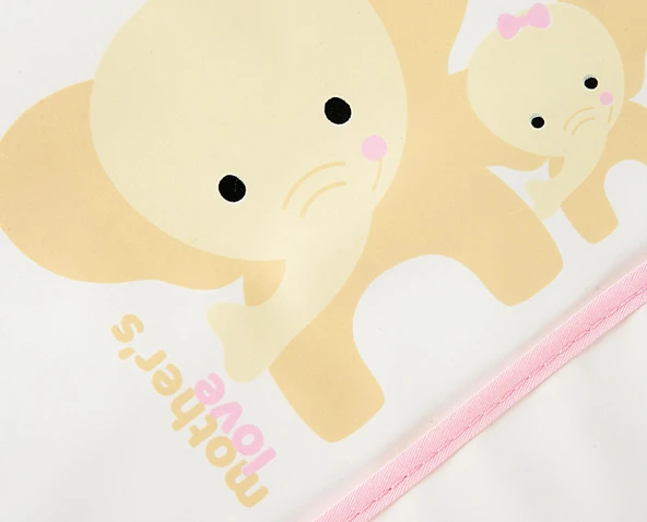 Babyjem Poli Muşamba Önlük Küçük Pembe - Resim 4